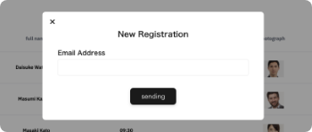 Registering new staff