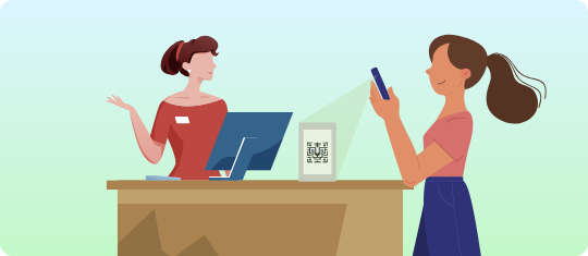 Simply install the QR code!