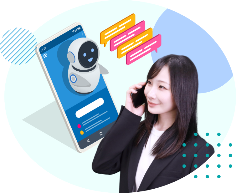 Image of AI phone reception and automated outbound calling